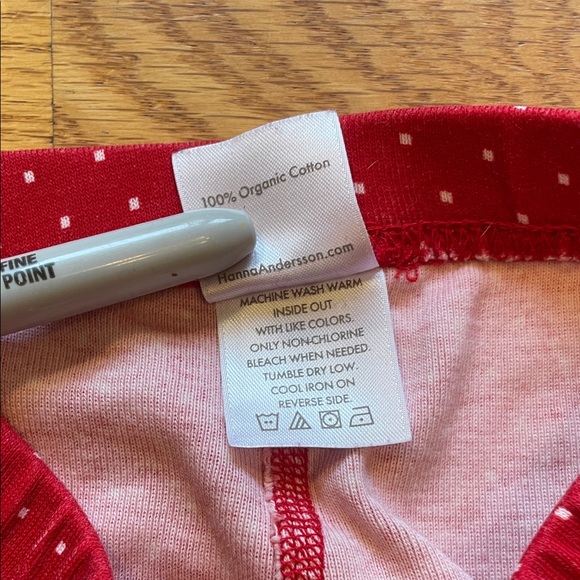 Hanna Andersson-Holiday HannaJams in Ribbon Red Fairisle - Picture 14 of 15